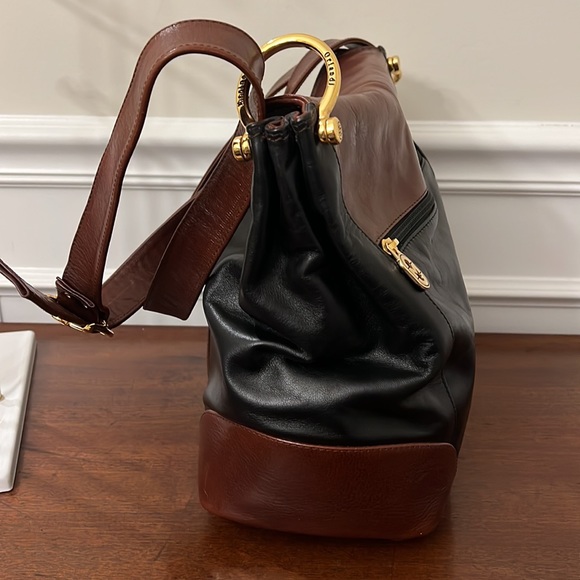 Marino Orlandi Italian made Black leather with Brown Leather Trim - Picture 7 of 16